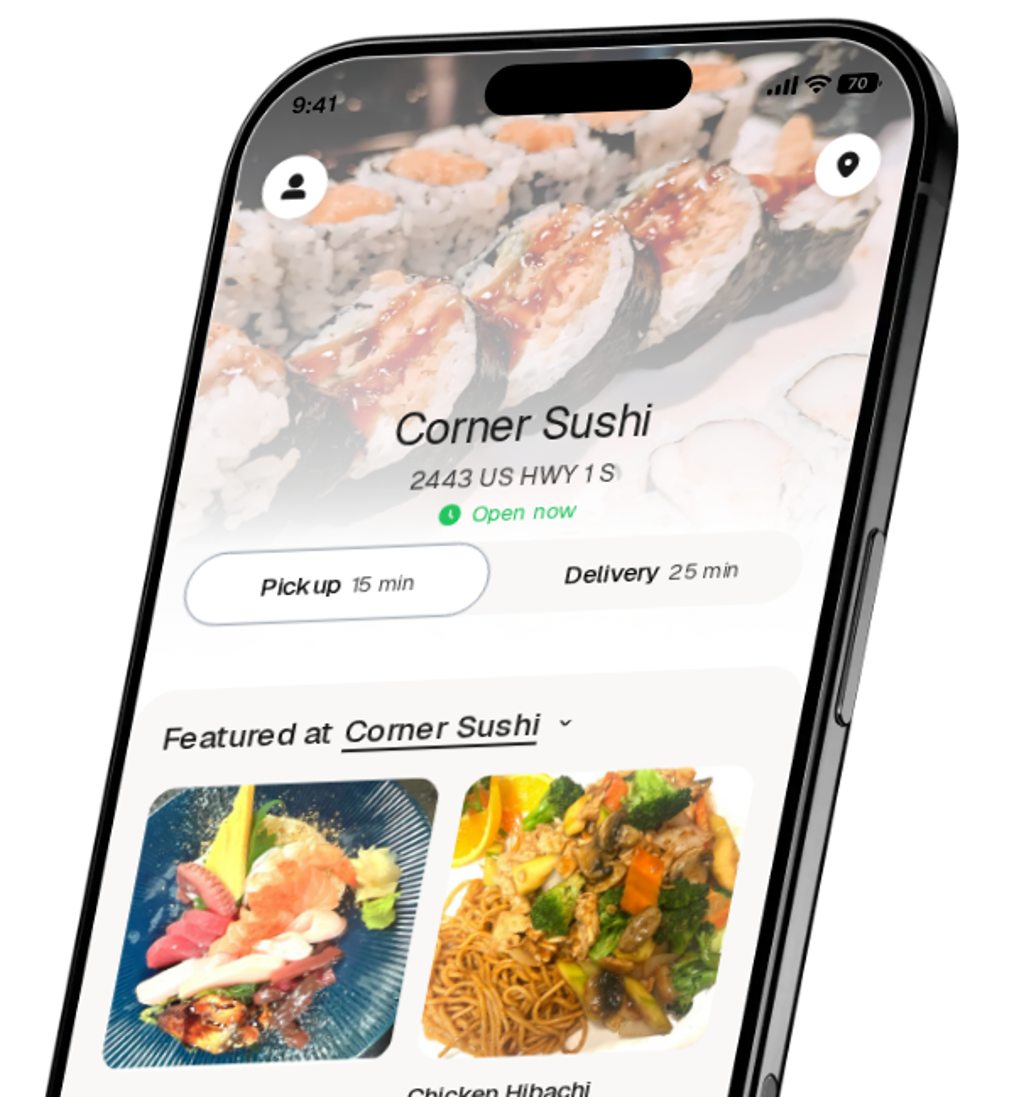 Corner Sushi app preview
