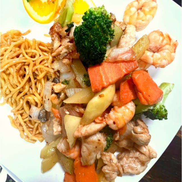 Shrimp & Chicken Hibachi.