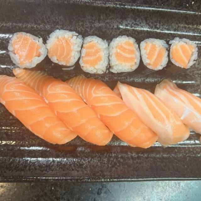 Salmon Sushi Lunch.