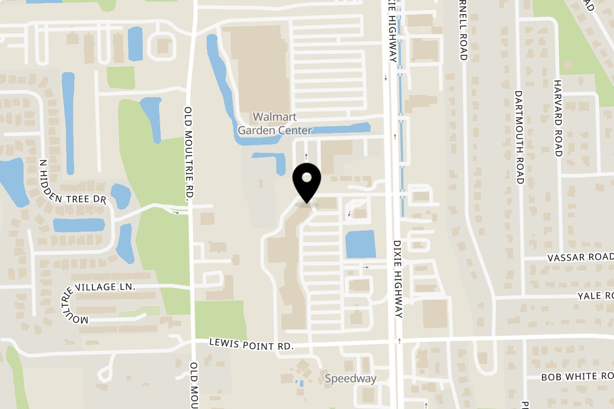 Map showing the location of Corner Sushi on 2443 US HWY 1 S in St. Augustine